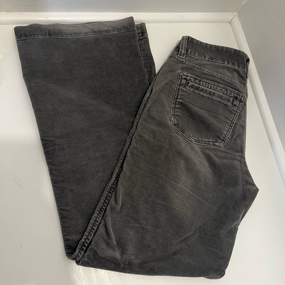 Eddie Bauer: Gray Corduroy Pants